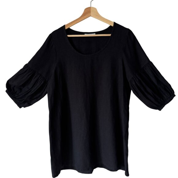 Bryn Walker XS Oversized Tunic Top Mini Dress Linen Comfy Breathable Lagenlook - Picture 16 of 16